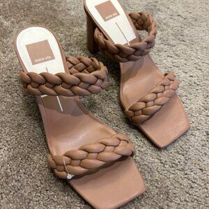 DOLCE VITA New in Box Paily Braided Heeled Sandal in Carmel // 9.5